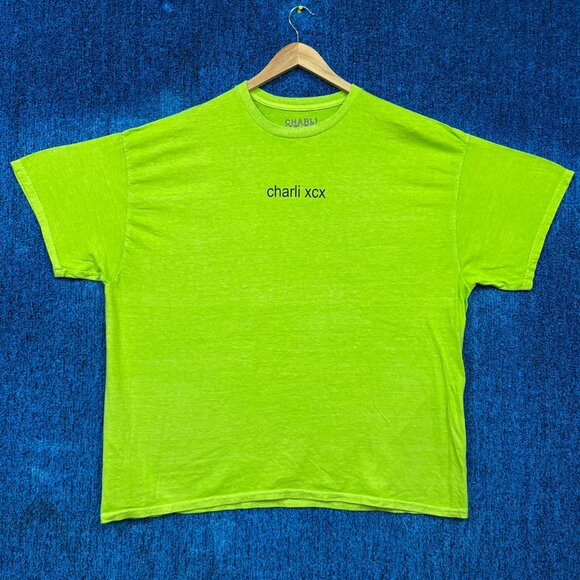 CharliXCX brat Spell Out Oversized Electro-Dance Pop Tee XL - Picture 3 of 4